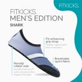 thumbnail image 4 of FITKICKS Classic Active Footwear Foldable Water Shoes, Shark (Men's), 4 of 7