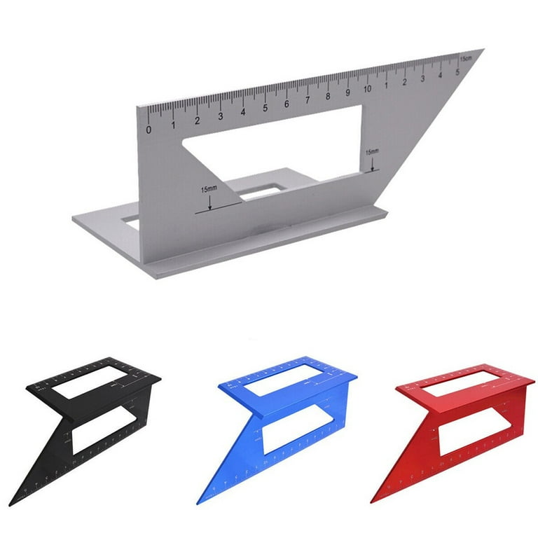 45/90 Degree Gauge Right Angle Ruler Measuring Woodworking Measuring  Protractor