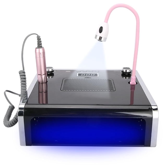 Fosa 108W 4 In 1 Nail Suction Dust Collector Nail Dril Cleaner, Nail Curing Lamp Light, Multi-functional Nail Grinding Machine For Nail Art