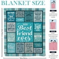 thumbnail image 5 of Best Friend Blanket, Best Friend Birthday Gifts for Women, Gifts for Best Friend Women, Bestie Gifts for Women, Friendship Gifts for Women, BFF, Besties, for Friend Throw 60" X 50", 5 of 5