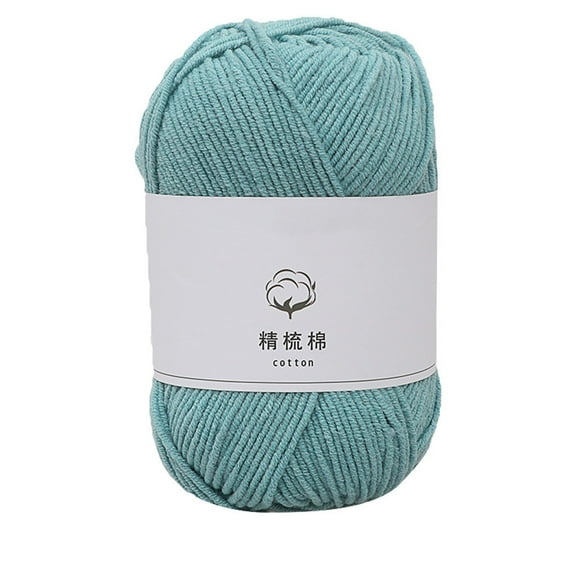 Djunllk Soft Cotton Yarn for Crocheting, 1.8oz/52g Premium Crochet Yarn & Knitting Yarn for DIY Crafts, Clothes, Handmade Toys, Home Decor Kids Toys, Machine Wash Bulk Yarn Gifts for Women