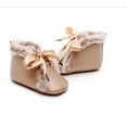 thumbnail image 2 of Douhoow Baby Girl Winter Snow Boots Lace-Up Non Slip Flat Shoes First Walkers, 2 of 5