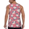 thumbnail image 3 of Haiem Rose Flowers Men Workout Tank Top Gym Bodybuilding Sleeveless Muscle T Shirts Athletic Tank Breathable Workout Shirt-Small, 3 of 9