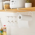 thumbnail image 4 of Kitchen Paper Towel Holders Non-punching Towel Roll Holders Storage Rack for Kitchen Refrigerator Garage Shop, 4 of 9