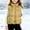 Yellow, variant on Girls Lightweight Puffer Vest with Pockets, Full Zip Drawstring Hem Stand Collar Warm Quilted Sleeveless Outerwear Gilet Black Size 9-10