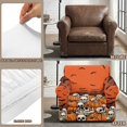 thumbnail image 6 of Chririnla Halloween Skull Pumpkin Print 2 Piece Separate Cushion Cover for Living Room Bedroom Dustproof Stretch Couch Covers Armchair Slipcover Spandex Sofa Couch Cover, 6 of 8
