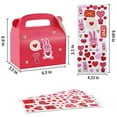 thumbnail image 4 of NexMint 10-Pack Red Gable Favor Boxes with DIY Valentine's day Sticker, Treat Boxes, Cute Candy Box 6.9x6.5x3.5 inch for Wedding, Birthday, Baby Shower, 4 of 5