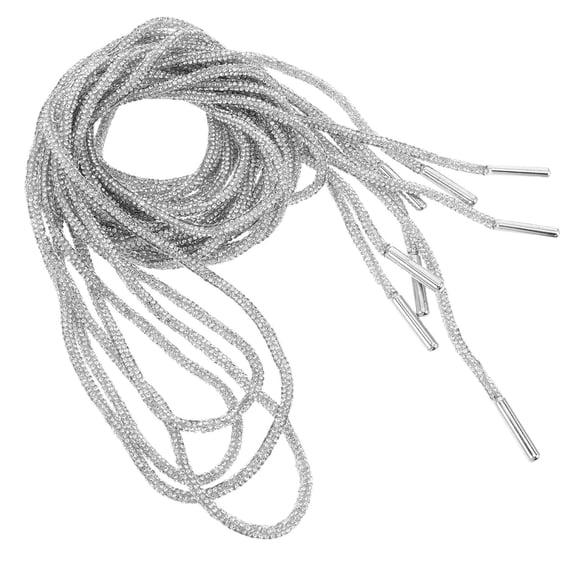 OFFIGAM 4-Pack Rhinestone Rope Cord Replacements for Hoodie Drawstrings and Shoe Accessories Decoration