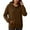 Bronze, variant on Sweat Shirts For Womens Women's Solid Sweatshirt Women's Fashionable Casual Pocket Zipper Long Sleeved Hooded Solid Color Sweatshirt