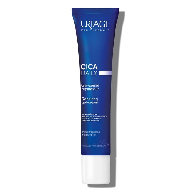 Uriage Cica-Daily Gel-Crema Reparador con Centella Asiática, Ácido Hialurónico y Cobre-Zinc - Regenera, Protege y Restaura la Piel - Sin perfume - 96% Ingredientes de