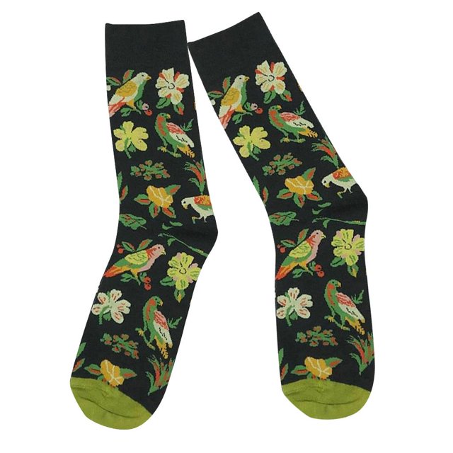Medias de Casual Tripución Animal Patrones Hombres Regalo Suave Pájaros Zulema Calcetines de tripulación para hombres
