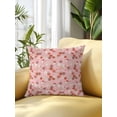 thumbnail image 2 of Outdoor Pillows Waterproof, Red Pink Rosebuds Bedding Throw Pillows with Insert for Couch Sofa Bed, Rustic RomanticFloral Botanical 16x16 Inch Pillowcases Decorative Camping Patio Pillow Set of 1, 2 of 8