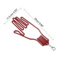 thumbnail image 2 of Unique Bargains Golf Gloves Stretcher, 2 Pack Plastic Keeper Support Rack Holder Dryer Hanger Frame with Keychain Hook for Sports Gloves Maintenance, Red, 2 of 5