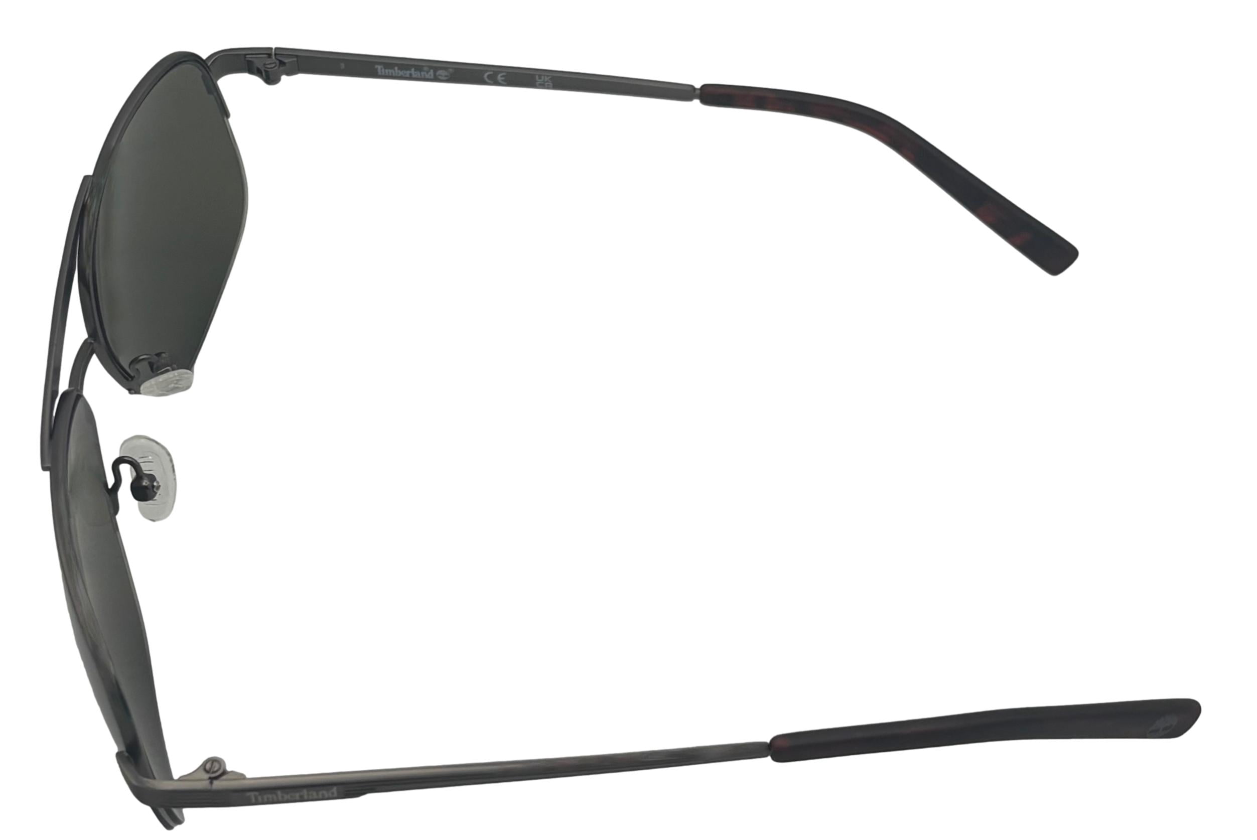 Timberland Metal Rimless Men's Aviator Sunglasses, Matte Brown. 49E