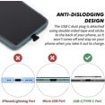 thumbnail image 2 of Paquete de 3 tapones antipolvo de silicona para gatos para puerto USB C para teléfonos móviles y teléfonos inteligentes, 2 of 5