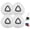 White, variant on Aezusy 6-Pack Mop Head Replacements Compatible with 1-Tank Spin Mop System, Microfiber Mop Heads Refills for Deep Floor Cleaning