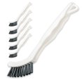 thumbnail image 1 of Juego de 6 cepillos limpiadores de lechada – Cepillos de limpieza de detalles y fregado de cerdas rígidas para uso doméstico en bañera, ducha, cocina, pisos de azulejos, ranuras para fregadero, rieles, 1 of 5