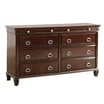 thumbnail image 2 of Glory Furniture Triton 8-Drawers Bedroom Dresser in Cappuccino, 2 of 8