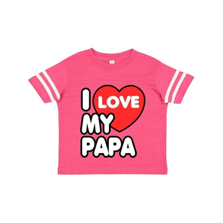 

Inktastic I Love My Papa Gift Toddler Boy or Toddler Girl T-Shirt