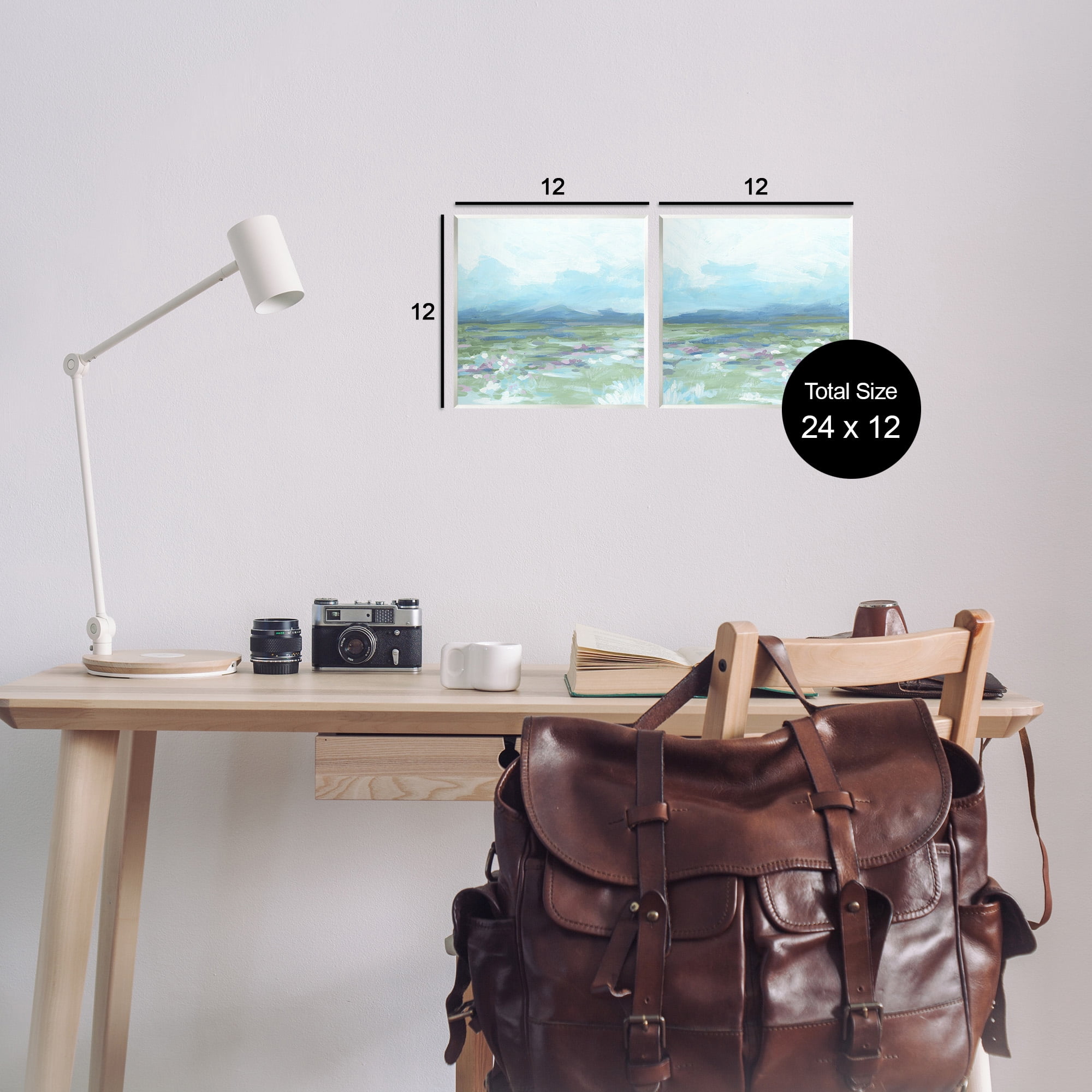 Stupell Industries Stormy Mountain Landscape Landscape Painting Unframed Art Print Wall Art, 12 x 12, Set of 2