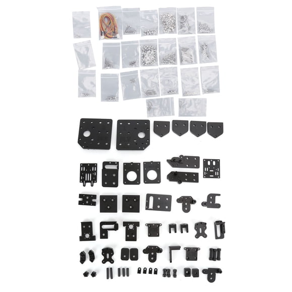 3D Printer Extrusion Frame Kit, Easy Installation Printers Metal Frames Durable 2 Axes for BLV MGN Cube