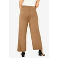 thumbnail image 2 of Jessica London Women's Plus Size Everyday Stretch Knit Wide Leg Pant, 2 of 3