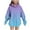 Dark Blue, variant on Cethrio Girls Sweatshirts Size 7-8 T, Loose Fit Thermal Pullover Gradient Print Girls Hoodies Multicolor