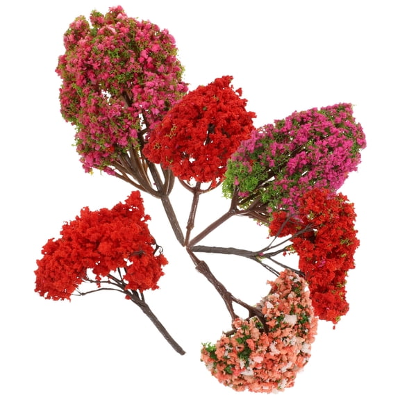 Realistic Miniature Artificial Trees for Indoor and Outdoor Decor, Fake Plant Models for Garden, Home, Office Decoration