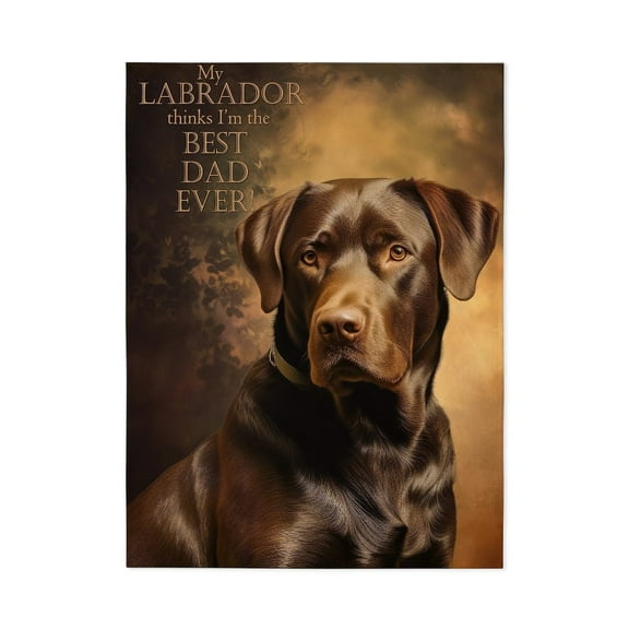 CafePress - Chocolate Lab Dad - Large Plush Fleece Throw Blanket, 80" L x 60" W