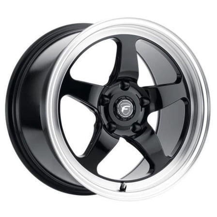 Forgestar F09170071P30 17 x 10 in. D5 5 x 115 mm Bolt Pattern ET30 6.6 in. Backspace Wheel, Gloss Black