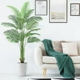 thumbnail image 1 of Artificial Palmera, Planta de Palma Areca Falsa Tropical de Seda de Palma con 15 Troncos, Planta de Piso de Palma Paraíso en Maceta para Decoración de Interiores y Exteriores, Hogar, Oficina y Jardín, 1 of 9