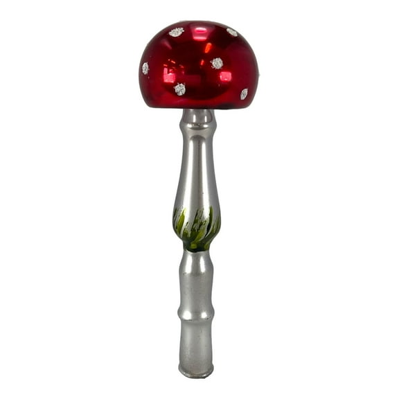 Red Top Long Stemmed Mushroom Tree Topper