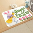 Happy Easter Day Bathroom Rugs, Spring Happy Easter Bath Rugs for