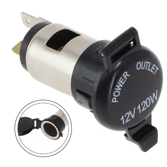Car 10A Lighter Female Socket Power Plug With Waterproof Cover|