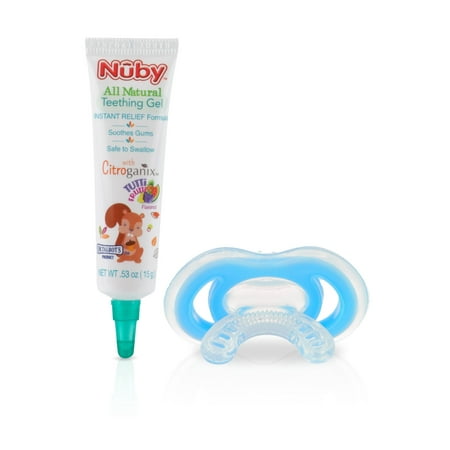 Nuby Citroganix All Natural Teething Gel With Silicone Gum-eez (Best Natural Teething Gel)