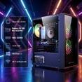 thumbnail image 4 of STGAubron Gaming PC Desktop, Intel i7 Xeon E5, RX 580 8G, 16GB RAM, 512G SSD, WiFi 6, BT 5.2, RGB Fan x3, Win 11 Home, 4 of 5