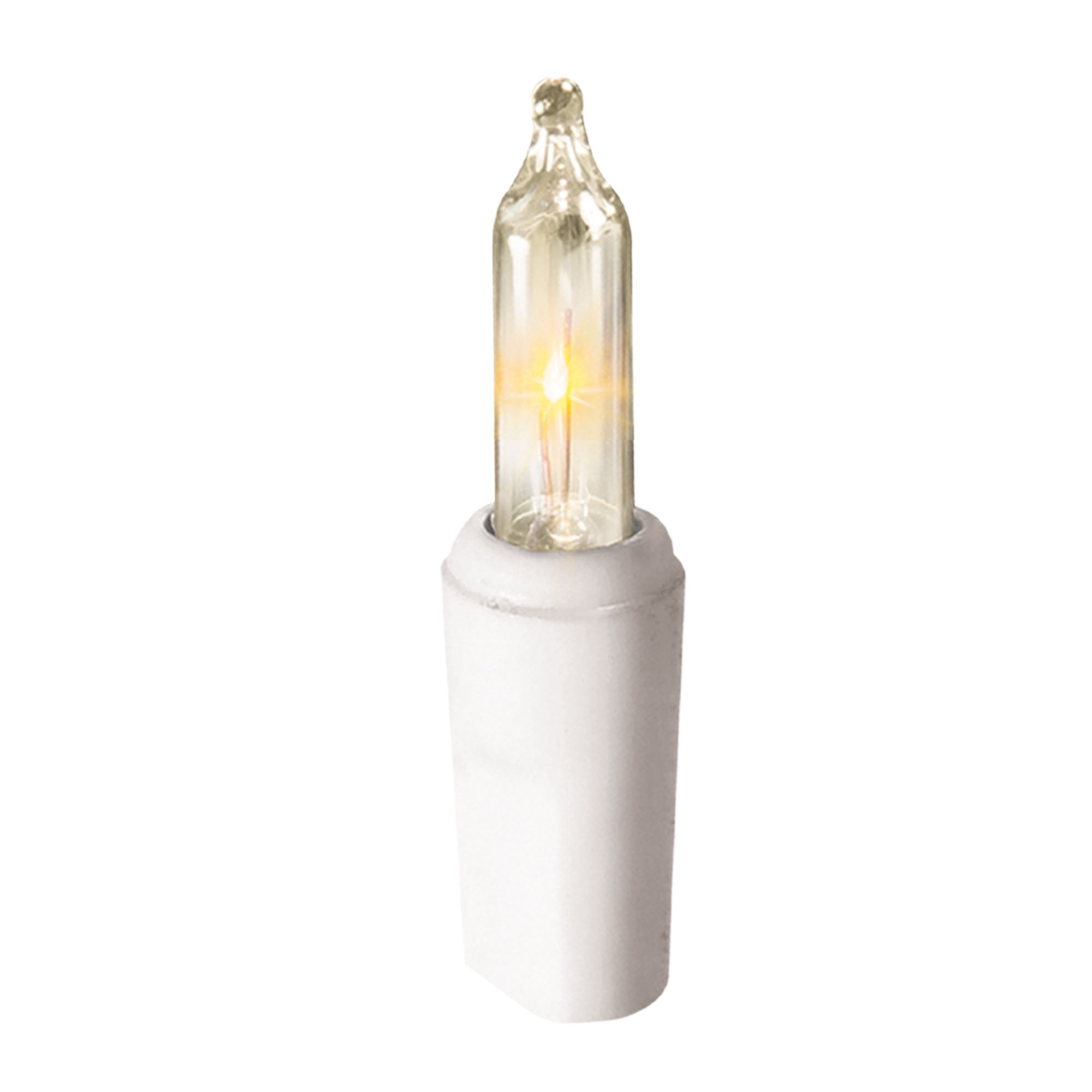 300-Count Clear Incandescent Icicle Christmas Lights with White Wire, 19', Holiday Time