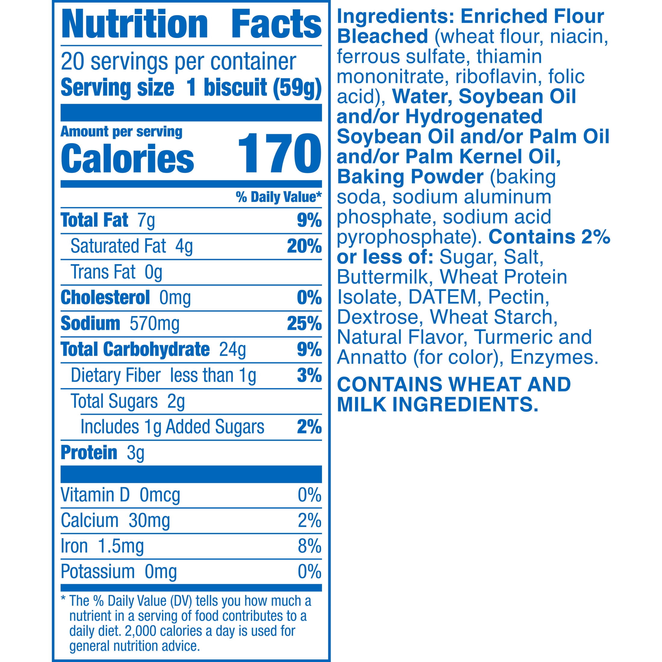 Pillsbury Grands! Butter Tastin' Frozen Biscuits, Value Pack, 20 ct., 41.6 oz.