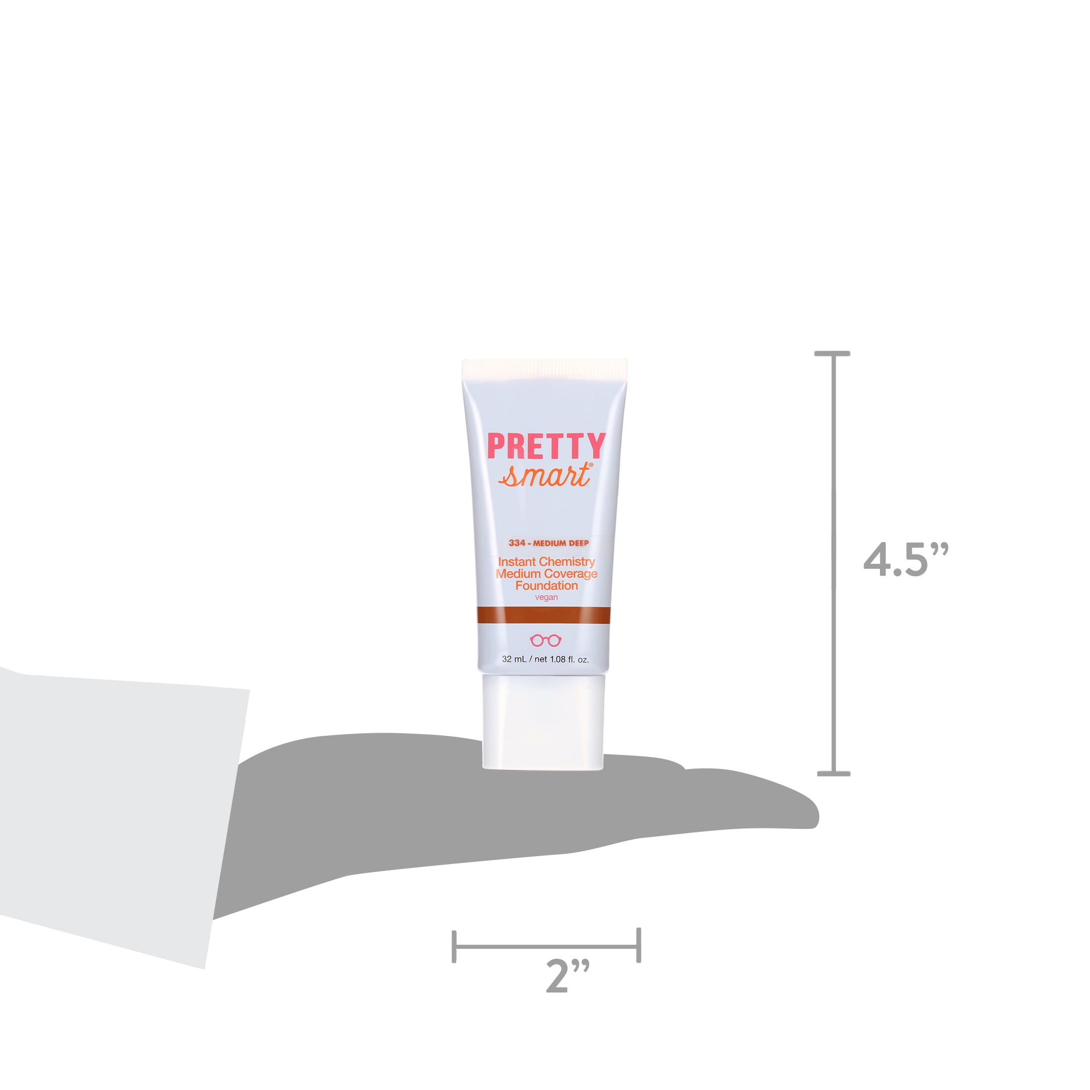 Pretty Smart Instant Chemistry Medium Coverage Foundation, 334 Medium Deep, 1.08 fl. oz.