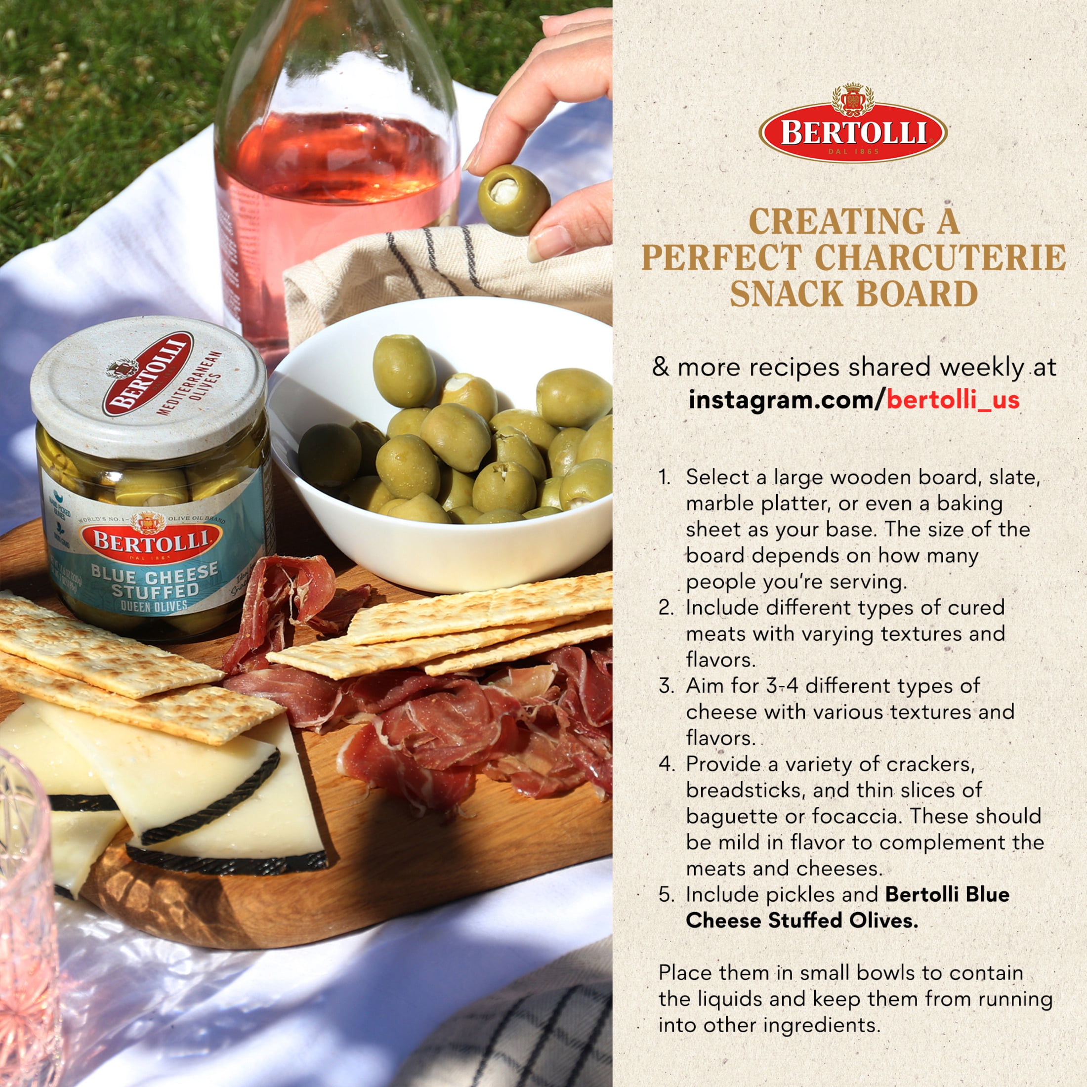 Bertolli Green Olives Blue Cheese Stuffed 7 oz