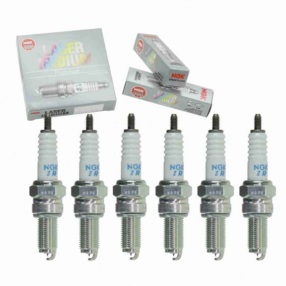 6 pc NGK 6289 Laser Iridium Spark Plugs for 09482-00558 5390 92070-0014 94700-00408 94701-00408 94703-00408 IU27D Ignition Wire Secondary