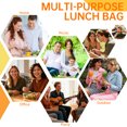 thumbnail image 7 of Aotto Lunch Box Cooler Bag, Versatile Insulated Lunchbox for Men Women Leak-Proof Cooler Tote Bag Organizer for Adults Work Outdoor Trips Black, 7 of 7