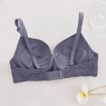 thumbnail image 4 of AINIYS Bralette Wireless Soft Cup Bra Secure Fit Bra for Women Cleavage Bra Lift and Support Push-Up Bra Thin Fabric Bralettes Breathable Everyday Bras Gray 80B, 4 of 4