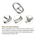 thumbnail image 3 of Metal Rodillo Hebillas, 5uds 3/5 Pulgadas Único Diente Cinturón Hebilla Ovalado Central Barra Hebillas para Cuero Artesanía Accesorios, Plata, 3 of 7