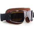 thumbnail image 2 of LILSIS Motorcycle Goggles Vintage Motorcycle Goggles Aviator Pilot Scooter Goggles, 2 of 6