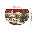 thumbnail image 3 of Mecorevxz Christmas Decorations,Half Round Doormat Non Slip Indoor Outdoor Entrance Semi Circle Area Rug Washable Half Moon Rug Front Floor Mat for Christmas Decor（E）, 3 of 7