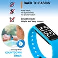 thumbnail image 4 of Sensory Wrist Timer for Kids, Teachers, Students, Simple Reminder Watch with Silent Alarm Clock Wristband, Classroom Countdown (Blue), 4 of 4