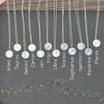 thumbnail image 3 of Zodiac Constellation Necklace, Stainless steel Astrology Birthday Necklace, Engraved Libra, Virgo, Scorpio, Capricorn, and More, 3 of 7
