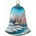 thumbnail image 2 of G.Debrekht 73181 General Holiday Winter Landscape Bell 3.5 in. - Glass Ornament, 2 of 2