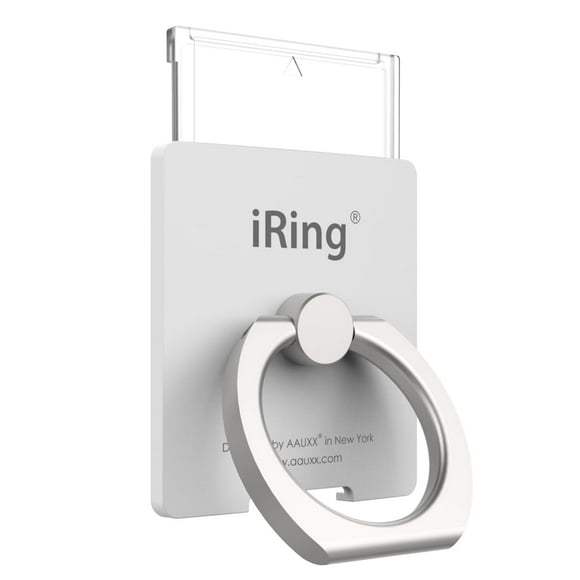 Soporte para teléfono iRing Link, compatible con carga inalámbrica, blanco